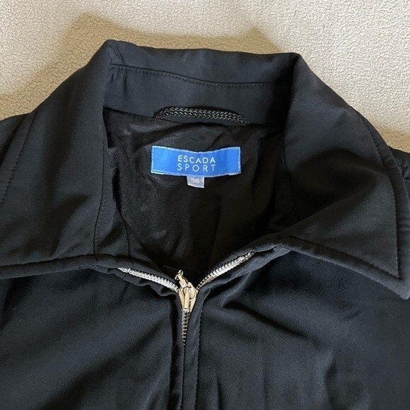Escada Sport Black jacket size 36/Small Double zippers - Picture 6 of 16